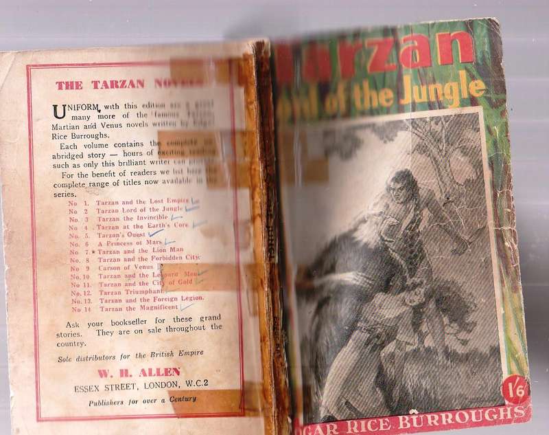 Tarzan Lord of the Jungle - ER Burroiughs - Tarzan 2 - 50's Edition