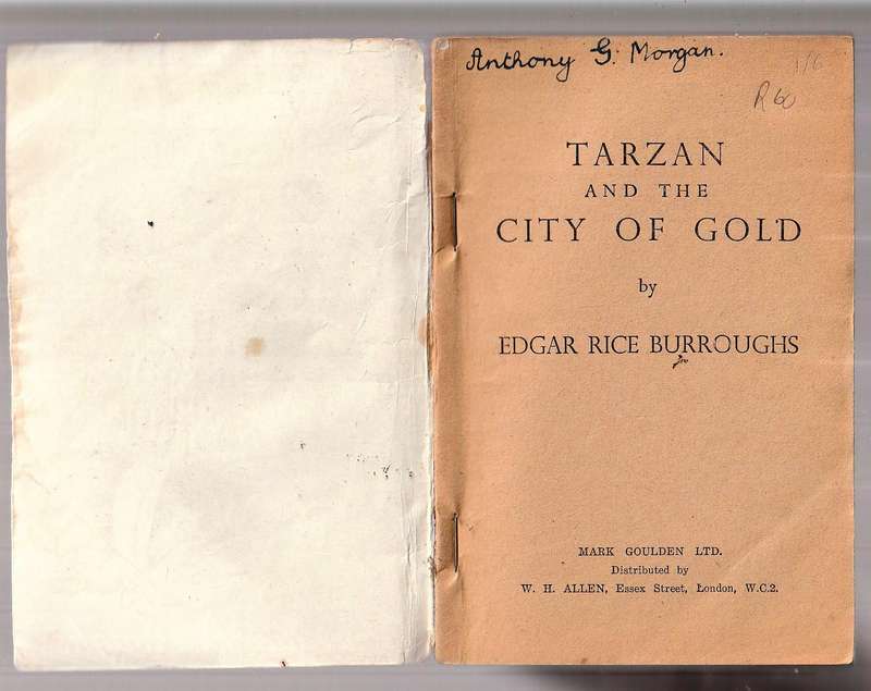 Tarzan and the city of gold - Edgar Rice Burroughs  Tarzan no 16 (50's) edition