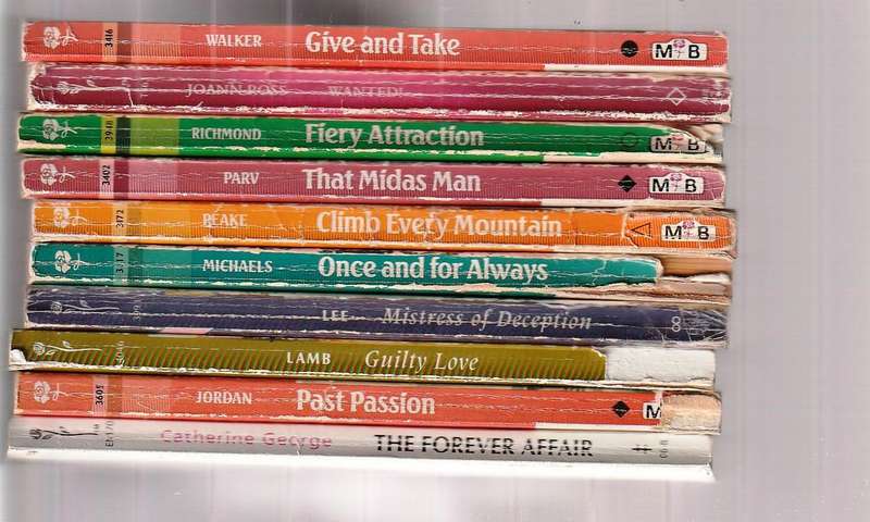 Lot of 10 Mills & Boon Romanses - See scans for details
