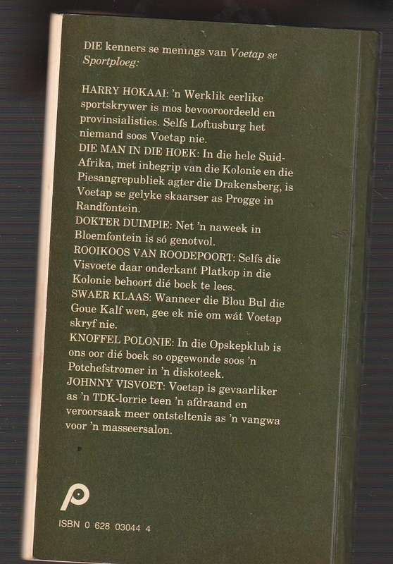 Voetap se sportploeg - Voetap van der Westhuizen - Sy rubrieke en humor