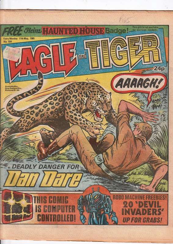 Eagle & Tiger Bronze age comic no 164 - 11 May 1985