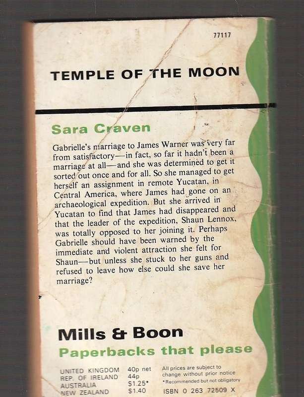 Temple of the Moon - Sara Craven - Mills and Boon romance