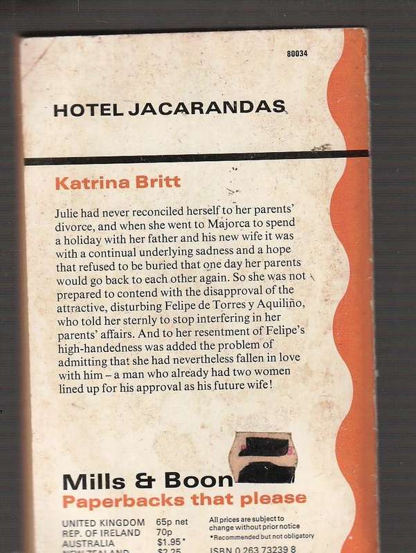Hotel Jacaranda - Katrina Britt - Mills & Boon Romance