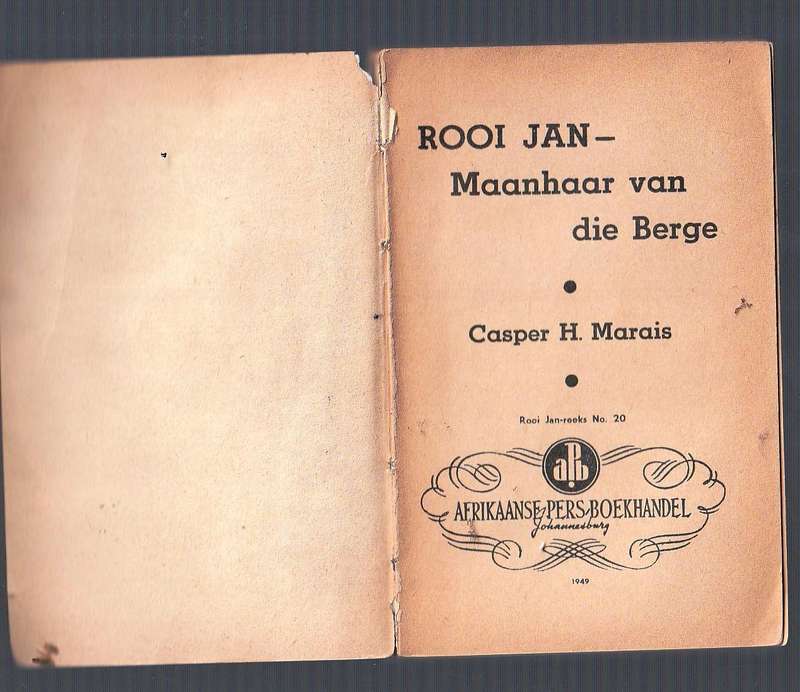 Rooi Jan nr 20 - Maanhaar van die Berge - Casper H Marais