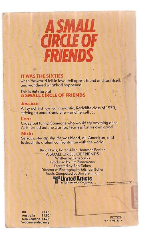 A smal circle of friends - Ron de Christoforo - Book of the movie