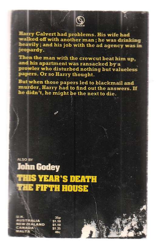 The next to die - John Godey -  crime Thriller