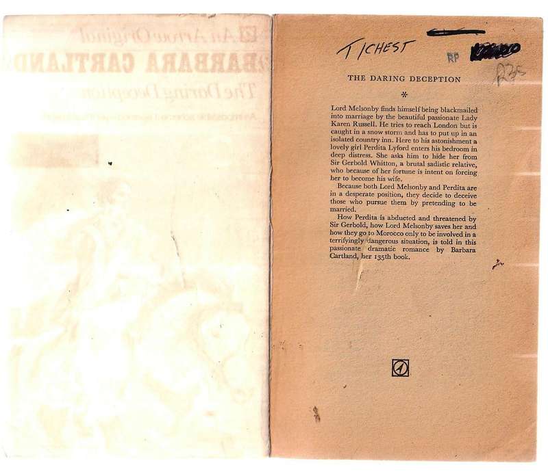 The daring deception - Barbara Cartland