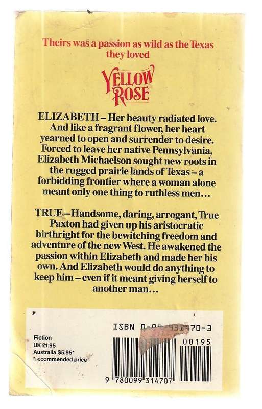 Yellow Rose Shana Carroll - The story of True and Elizabeths love