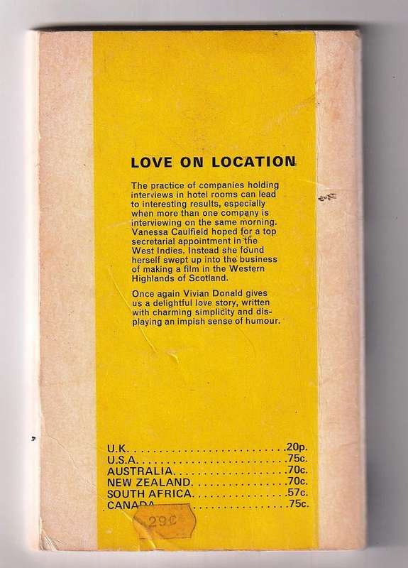 Love on Location - A delightfull love story by Vivian Donald