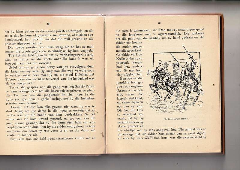 Awonture van die Swerwer-held Don Kwisot - (PAM Brink) skaars 1926 uitgawe