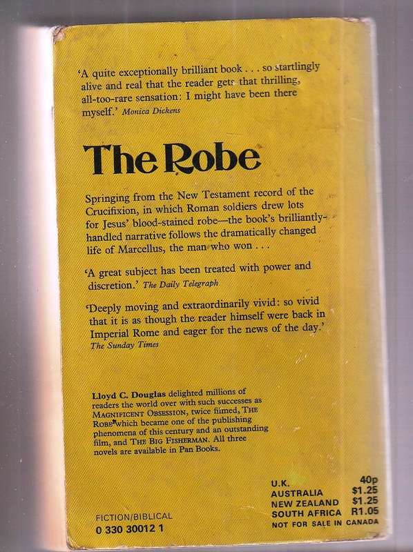 The robe - Lloyd Douglas - the story of the blood stained robe of Jesus