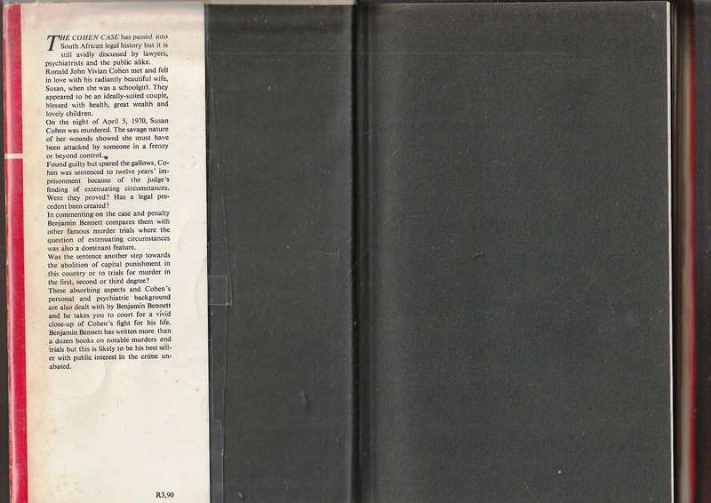 The Cohen Case - Benjamin Bennett - 1971 - True crime - True story of a remarkeble trail