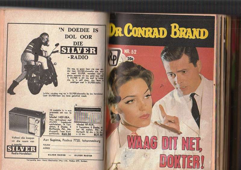 DR Conrad Brand - Bundel netjies gebind van 10 uitgawes 51 tot 60 - Fotoverhaal - Photo Comic - Foto