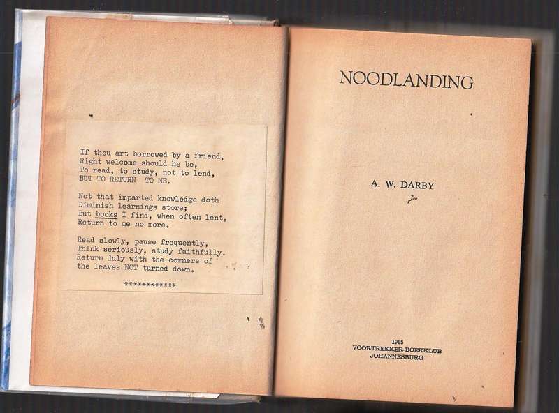 Noodlanding - AW Darby - Avontuurverhaal