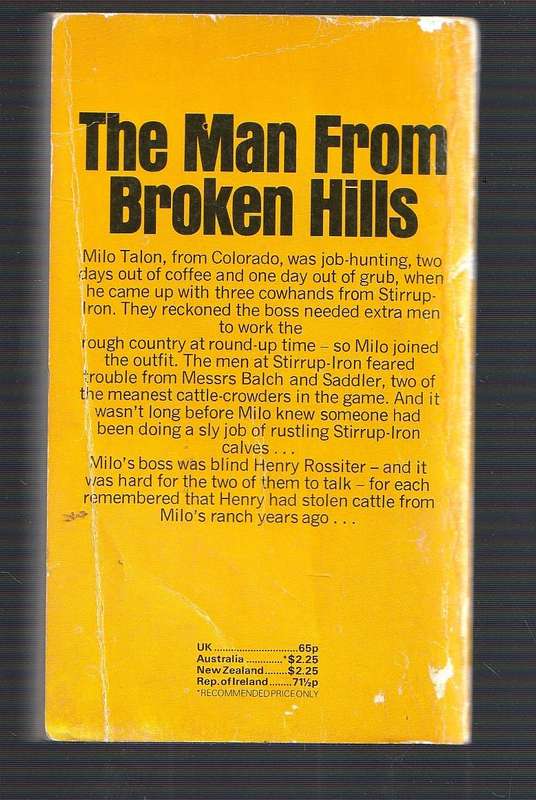 The Man from Broken Hills - Louis Lamour - Western