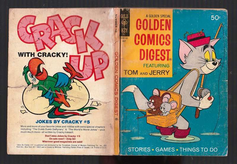 Tom & Jerry - Gold Key - Golden Comics Digest 1971 - Bronze Age A5 Size