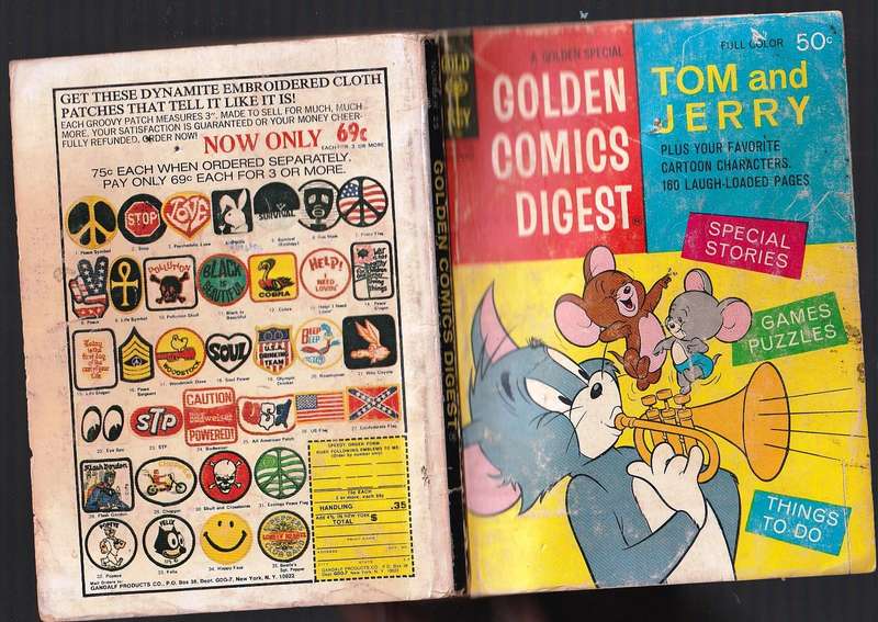 Tom & Jerry - Gold Key - Golden Comics Digest 1972 - Bronze Age A5 Size