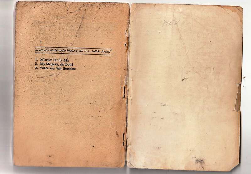 Vallei van Wit Beendere - SA Polisie reeks nr 3 - Braam Le Roux - pronk boek