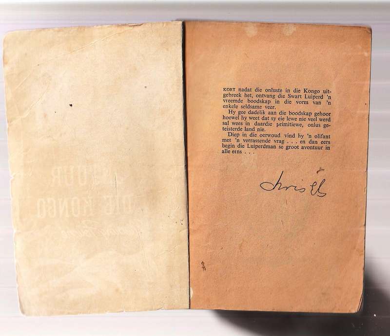 Avontuur in die Kongo - Mering Fouche - Pronk Boek - Swart Luiperd reeks
