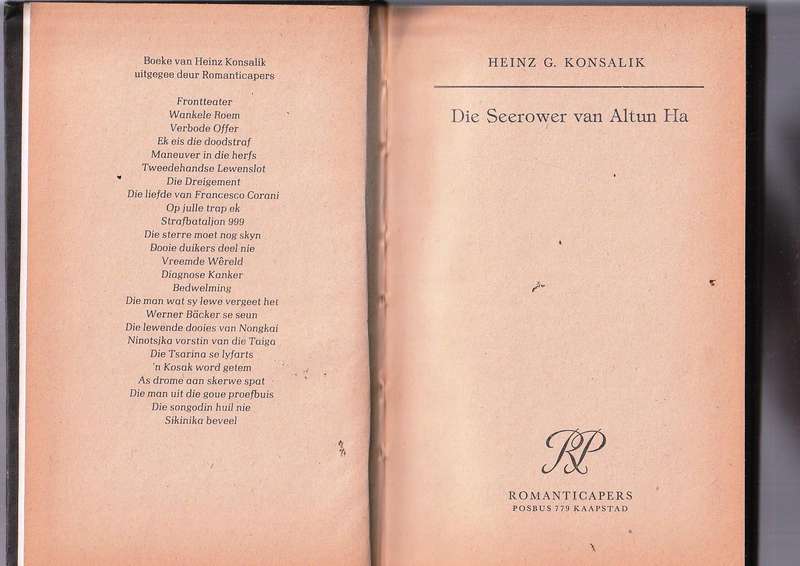 Konsalik - Die seerower van Altun Ha