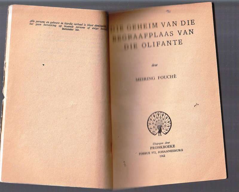 Die Geheim van die Begraafplaas van die olifante - Mering Fouche - Swart luiperd reeks
