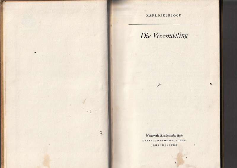 Die Vreemdeling - Karl Kielblock - Ou Kaapse verhaal