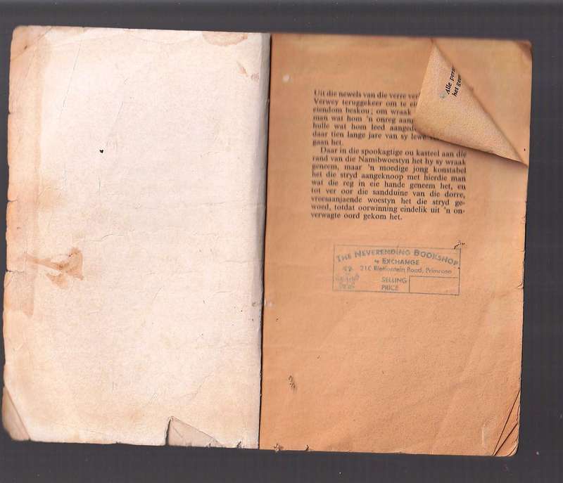 Wraak uit die Verlede - Meiring Fouche - SA Polisie reeks Pronk Boek
