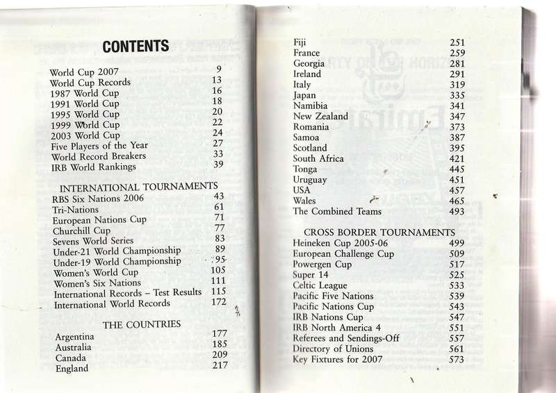 IRB World Rugby Yearbook - 2007