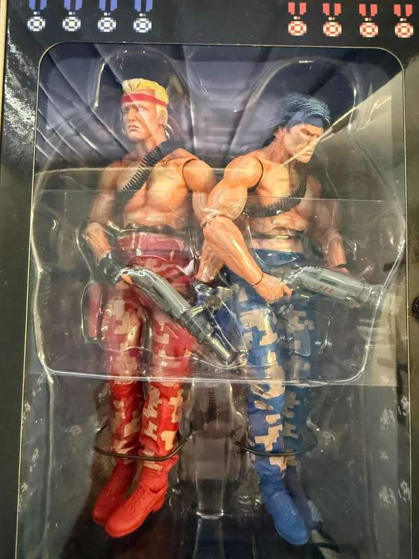 Contra  7 Scale Action Figures  Bill and Lance 2-Pack - NECA