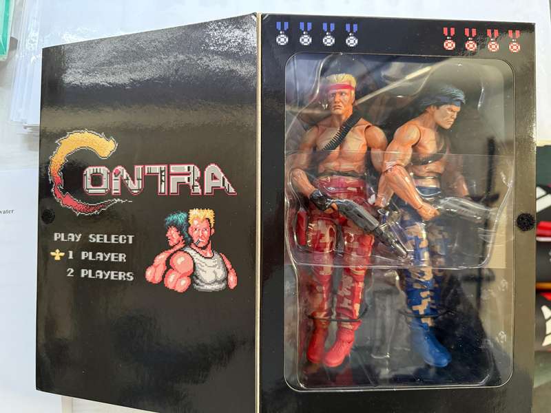 Contra  7 Scale Action Figures  Bill and Lance 2-Pack - NECA