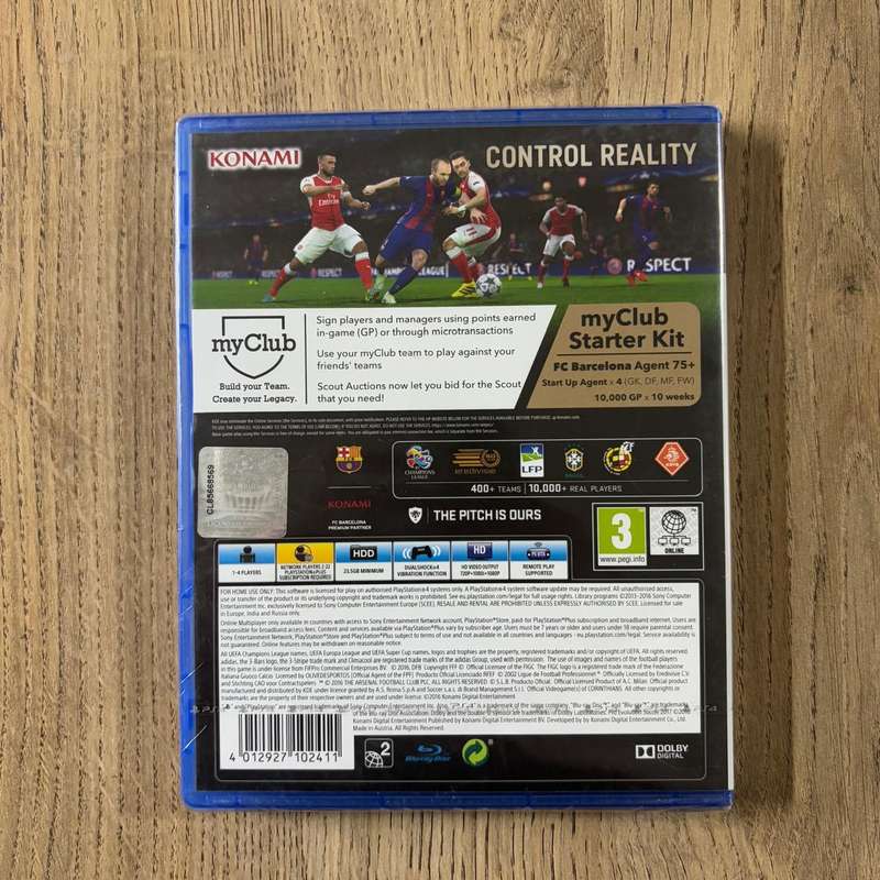Pro Evolution Soccer 2017 For Sony PlayStation 4