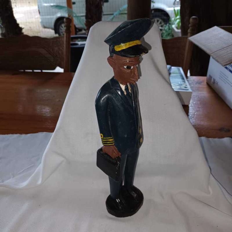 Colonial wooden figurine