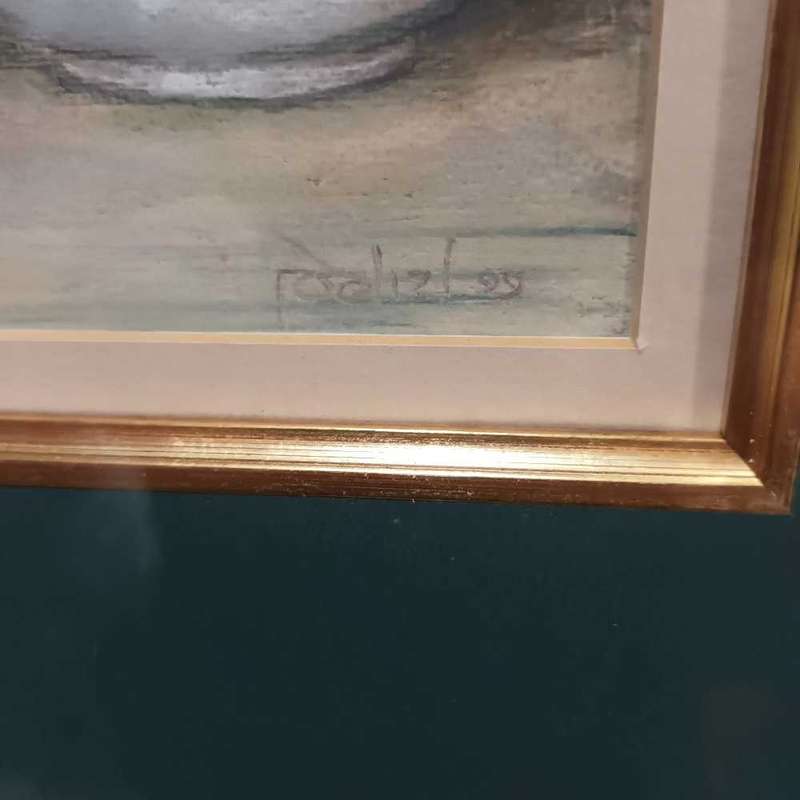 Oil pastel of cats