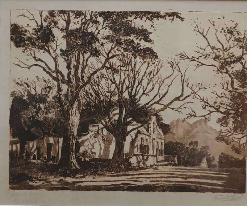 Tinus se Jongh Lithograph