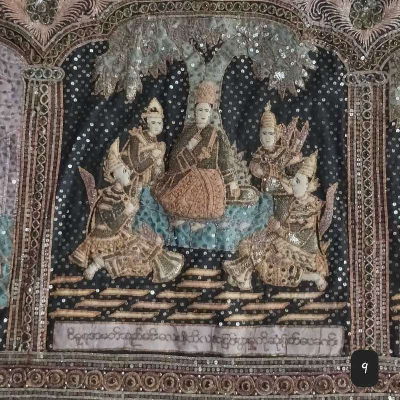 Kalaga Burmese embroidery.  THE WEDDING