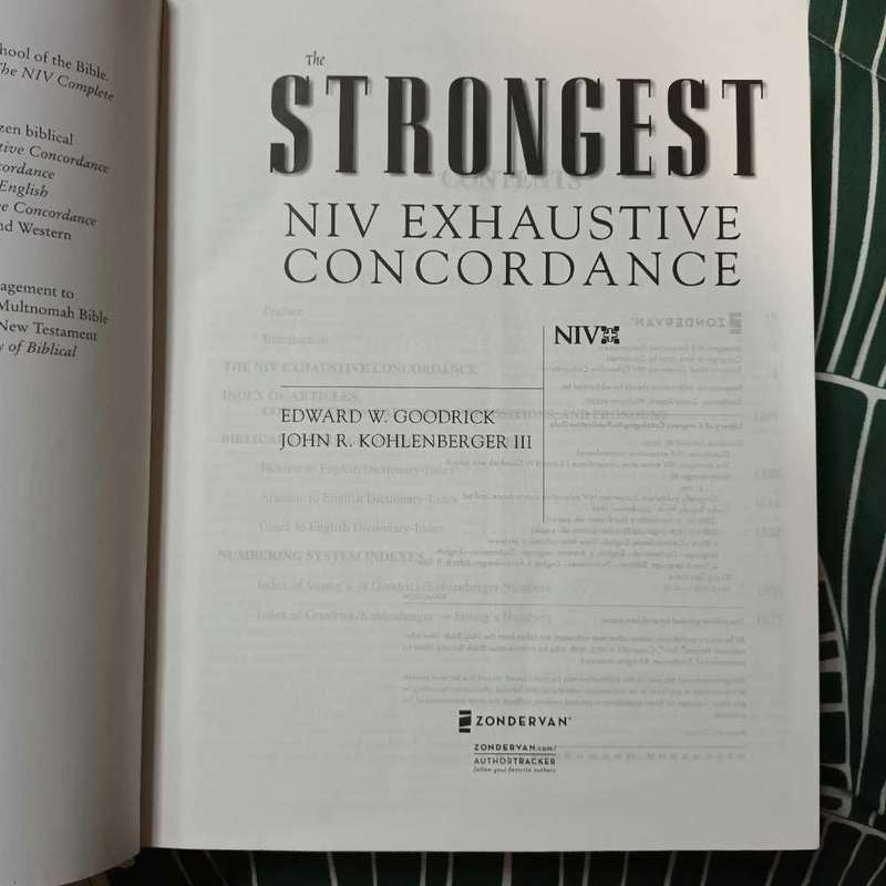 The Strongest NIV Exhaustive Concordance
