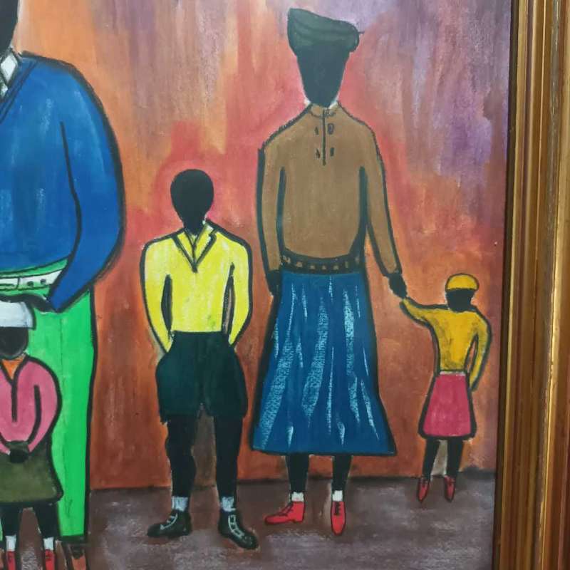E O Sewape painting