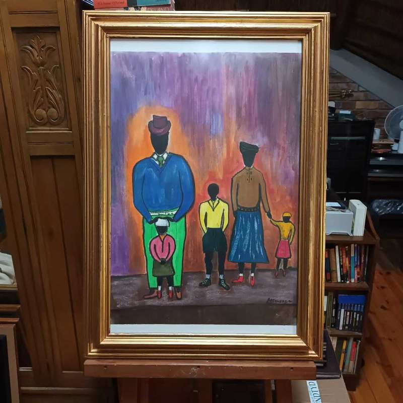 E O Sewape painting