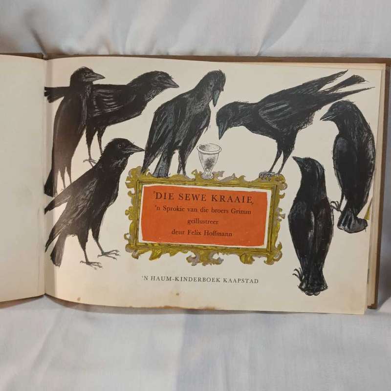 Die Sewe Kraaie. Grimm. Afrikaanse Kinderboek