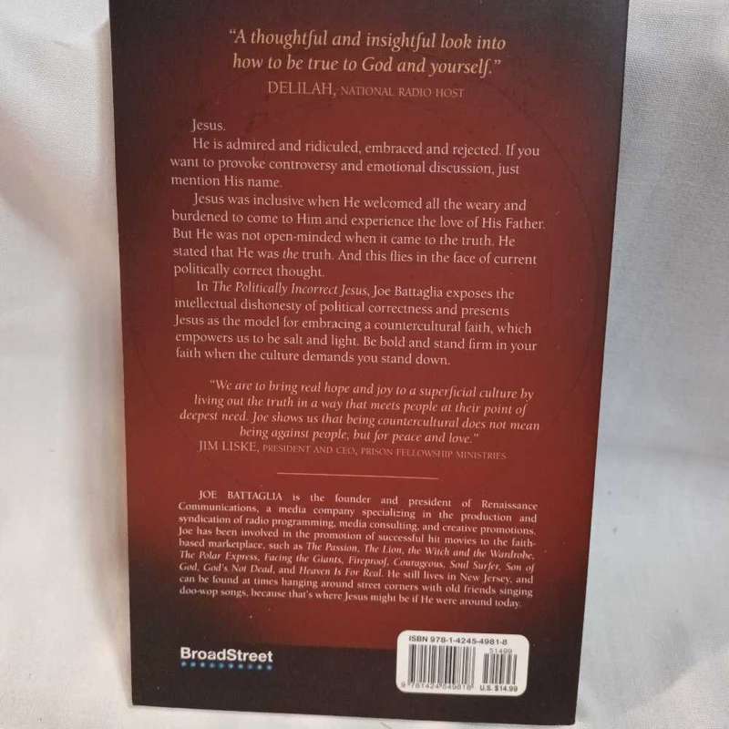 The Politically Incorrect Jesus. Joe Battaglia. Christian book