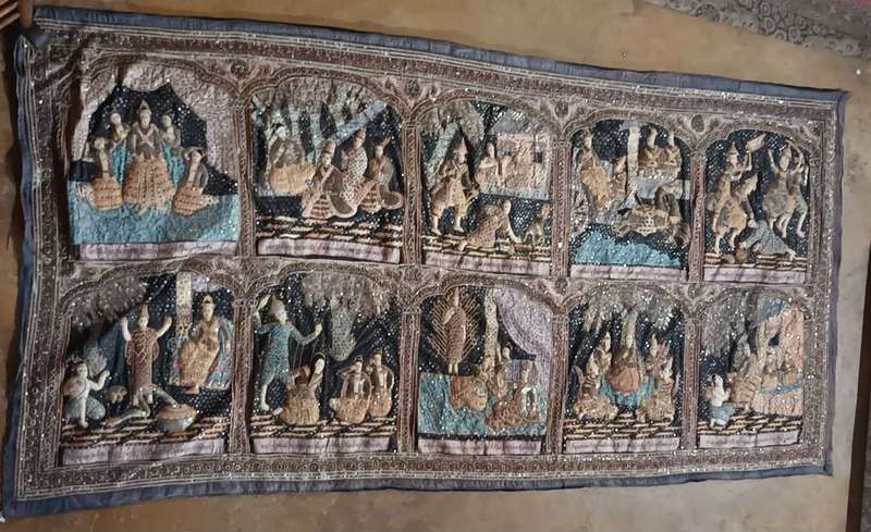 Kalaga Burmese embroidery.  THE WEDDING