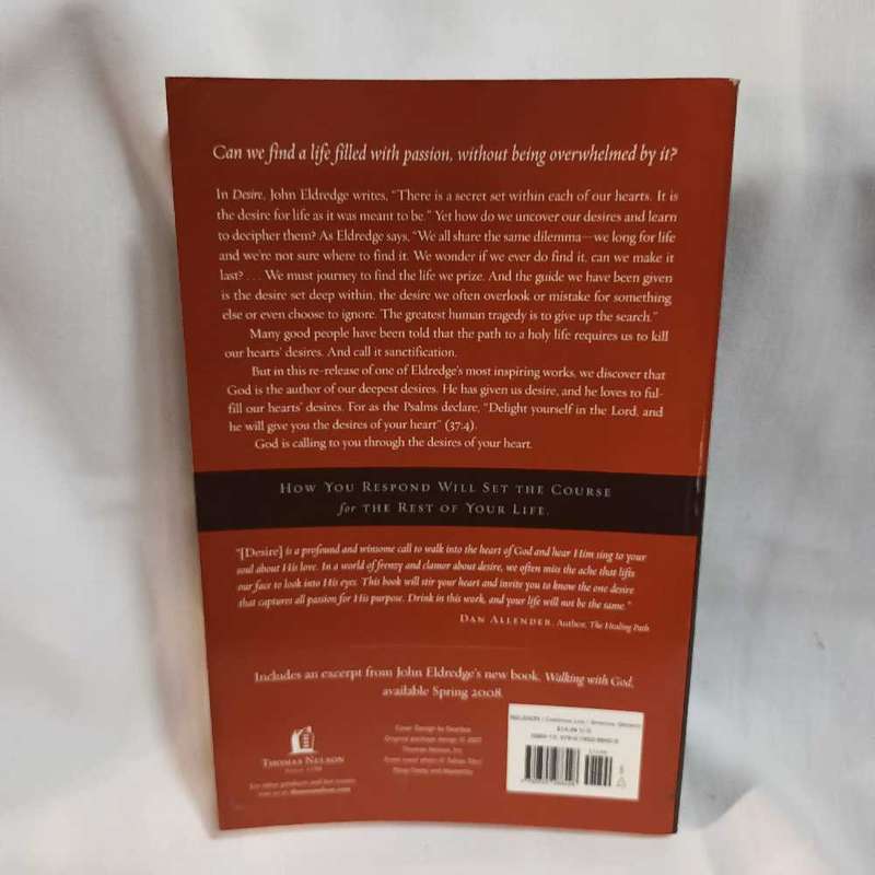 Desire. John Eldredge. Christian book
