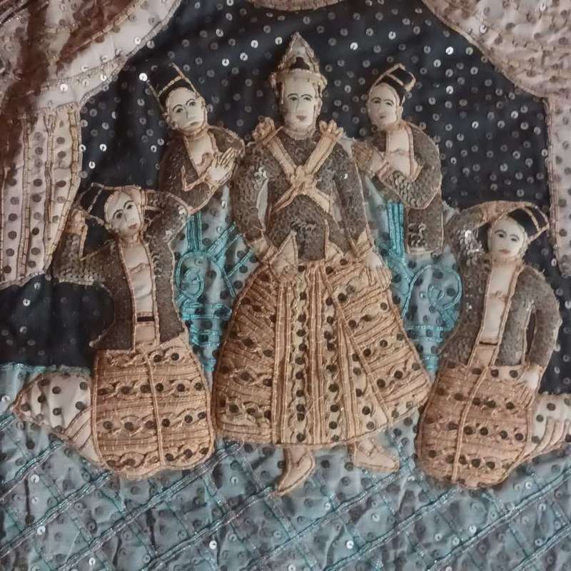 Kalaga Burmese embroidery.  THE WEDDING