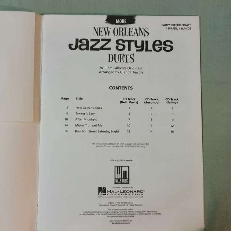 More New Orleans Jazz Styles Duets sheet music
