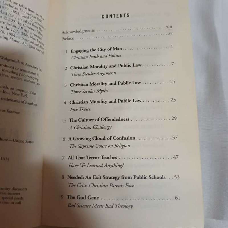 Culture Shift. The battle for the moral heart of America. Christian book