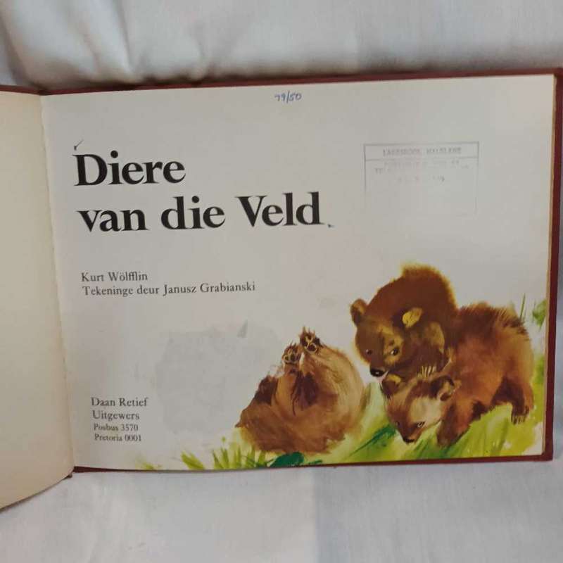 Diere van die Veld. Wolfflin. Afrikaanse Kinderboek