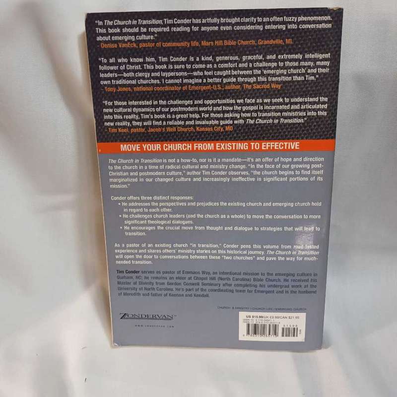 The church in Transition. T Conder. Christian book