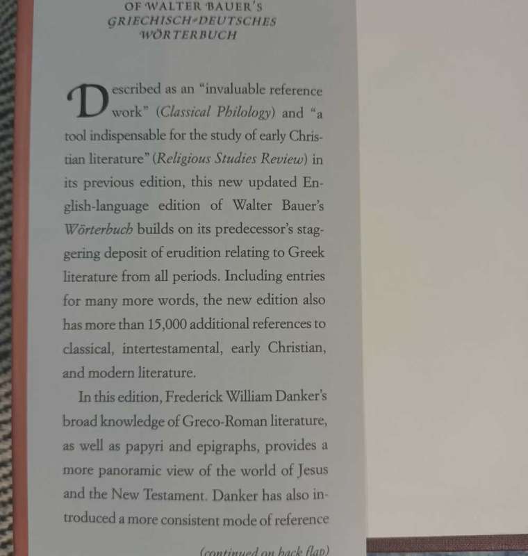 A Greek Lexicon of the New Testament and early Christian Literature
