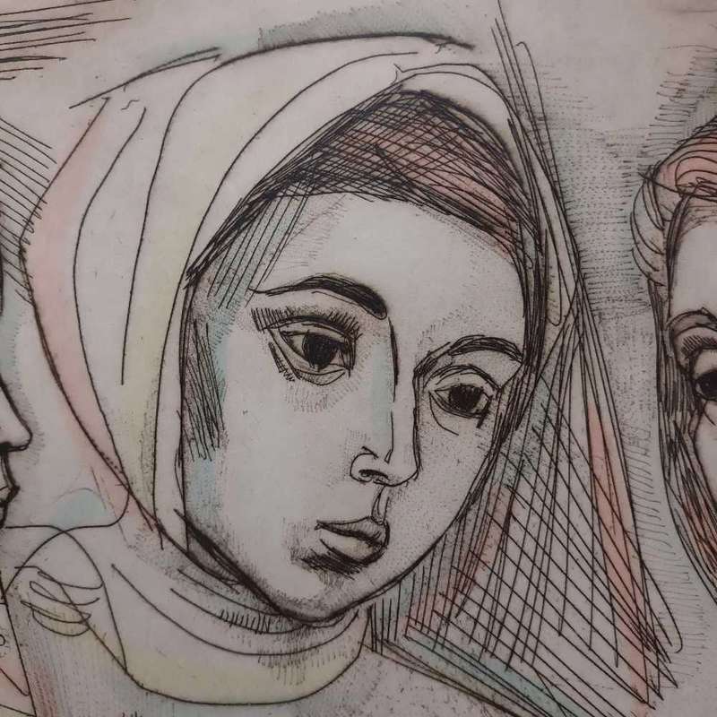 Irving Amen lithograph