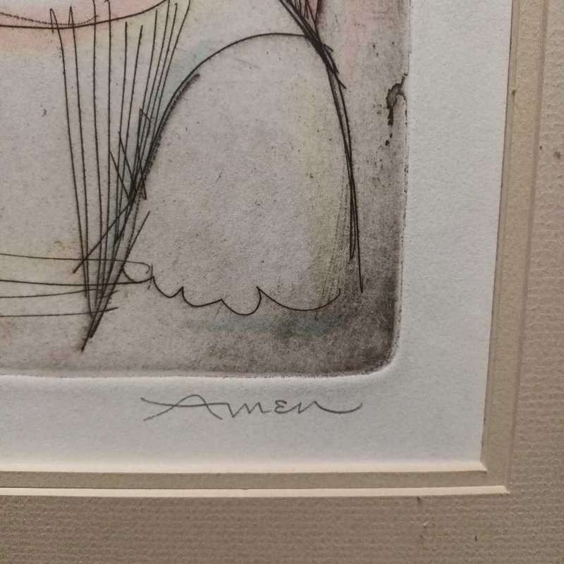 Irving Amen lithograph